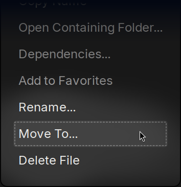 Rename, move and delete resource commands