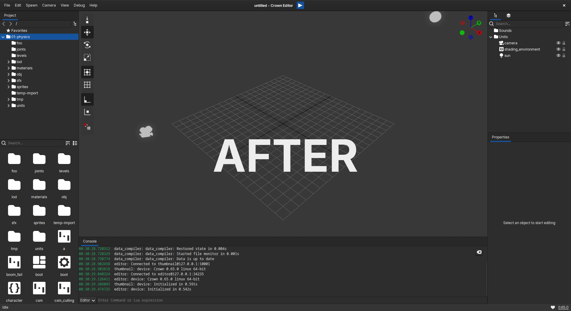 Comparison of the original and more compact editor layouts